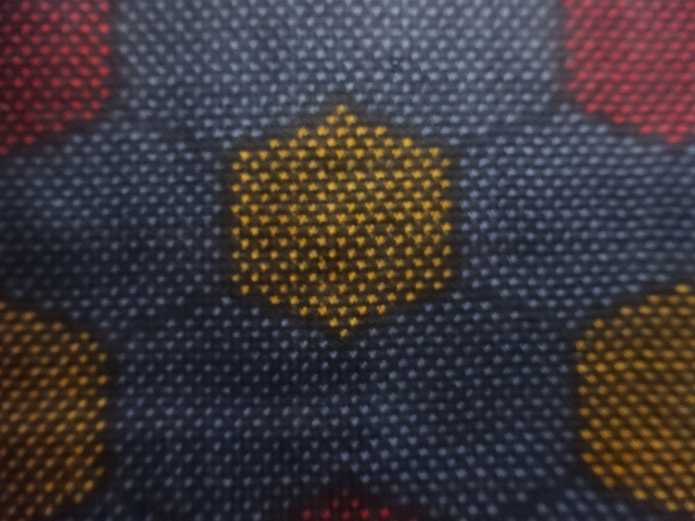 JAPANESE KIMONO / ANTIQUE KIMONO / SILK / DORO OSHIMA TSUMUGI (5 maruki) / WOVEN ABSTRACT KIKKO